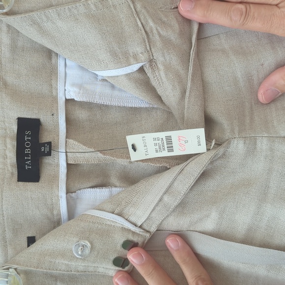 Talbot's: NWT Classic Linen Trousers - Picture 6 of 9